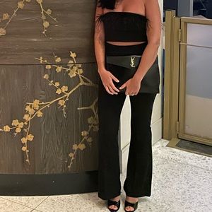 AMERICAN THREADS feather top and pants set